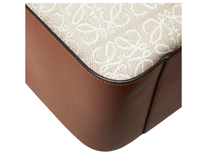 Borsa a mano/borse a spalla Hammock Small Anagram Repeat di Loewe Marrone Beige - vista 7