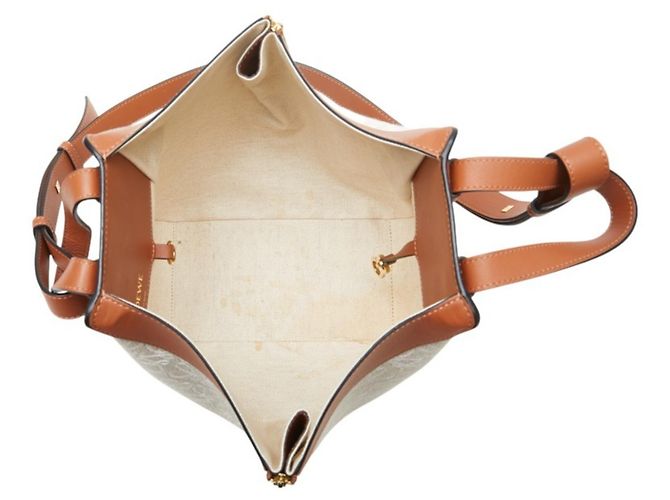 Borsa a mano/borse a spalla Hammock Small Anagram Repeat di Loewe Marrone Beige - vista 9