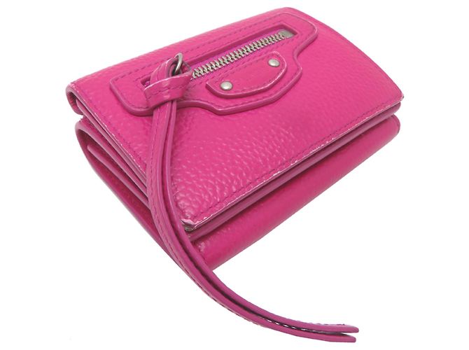 Billetera Mini Neo Classic de Balenciaga Rosa - vista 3