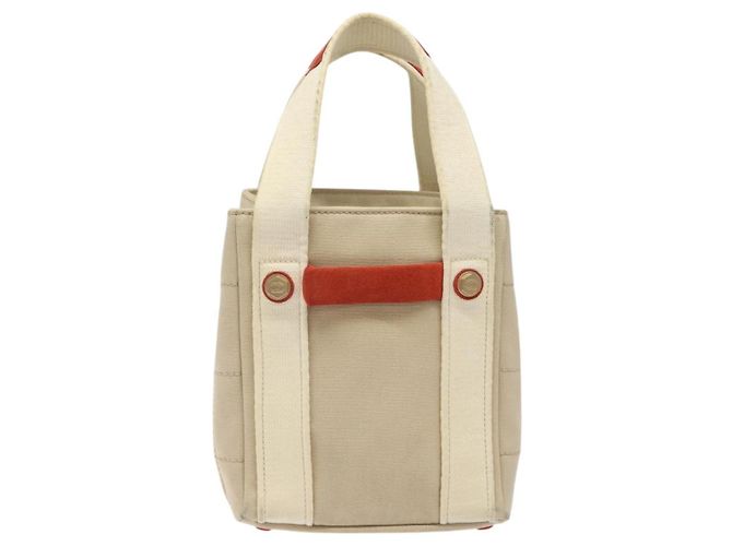 Chanel Chocolate Bar Coco Mark handbag Canvas Beige - view 2