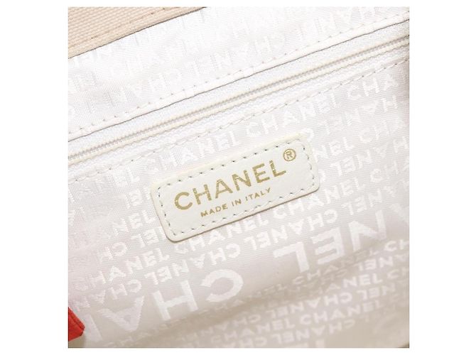 Chanel Chocolate Bar Coco Mark handbag Canvas Beige - view 6