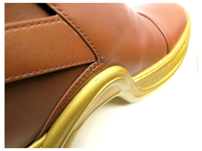 BOTAS LOUIS VUITTON ARCHLIGHT 39 CUERO & BOTAS DE TOBILLO MONOGRAMA Castaño - vista 18