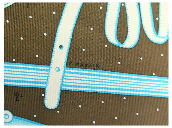 Hermès FULARDO IN SETA HERMES HARNAIS DE TIMON MANLIK 2019 90 CM Multicolore - vista 8