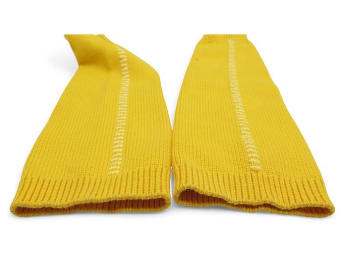 Hermès NUEVAS MANGAS PARA PIERNAS HERMES EN ALGODÓN SEDA NYLON AMARILLO - vista 4