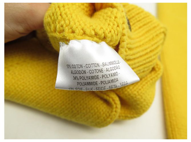 Hermès NUEVAS MANGAS PARA PIERNAS HERMES EN ALGODÓN SEDA NYLON AMARILLO - vista 5