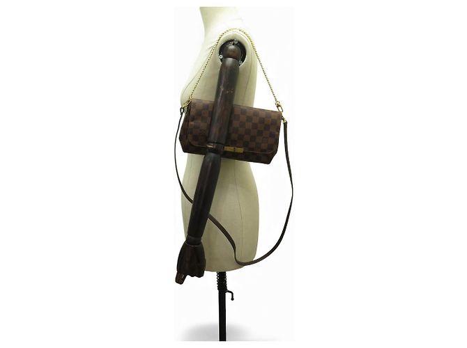 BORSA LOUIS VUITTON FAVORITE MM N41129 CANVAS MONOGRAM Marrone - vista 6