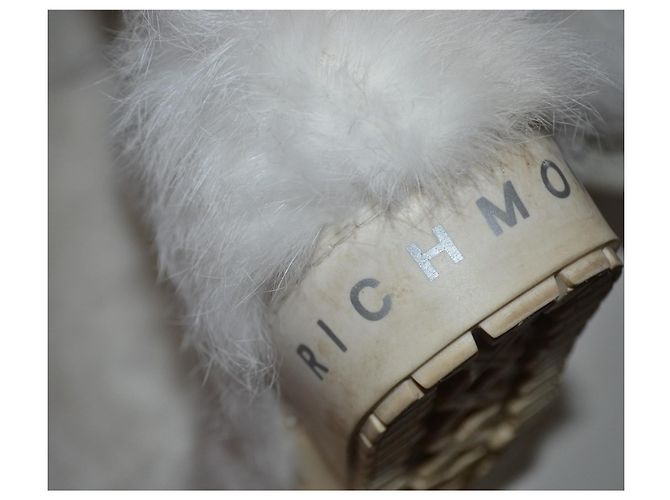 Botas planas de piel blanca John Richmond Blanco - vista 6