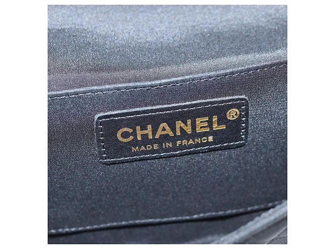 Borsa a Spalla Chanel Chain Flap in Nylon Trapuntato Nero - vista 6