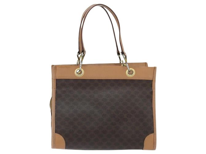 Céline Celine Vintage Macadam Tragetasche aus Canvas Braun - Ansicht 2