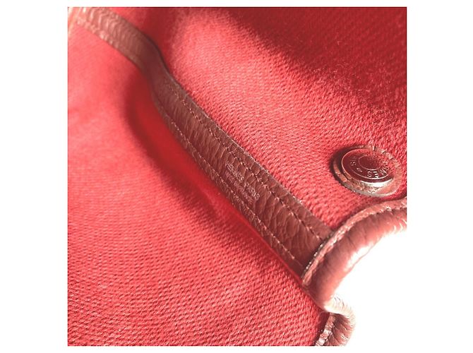 Hermès Borsa Tote HERMES Garden Party TPM Beige Bordò - vista 15