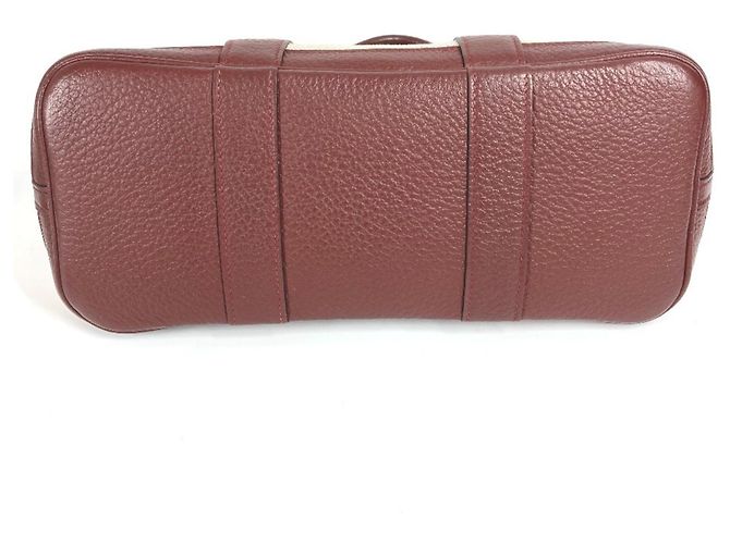 Hermès Borsa Tote HERMES Garden Party TPM Beige Bordò - vista 8