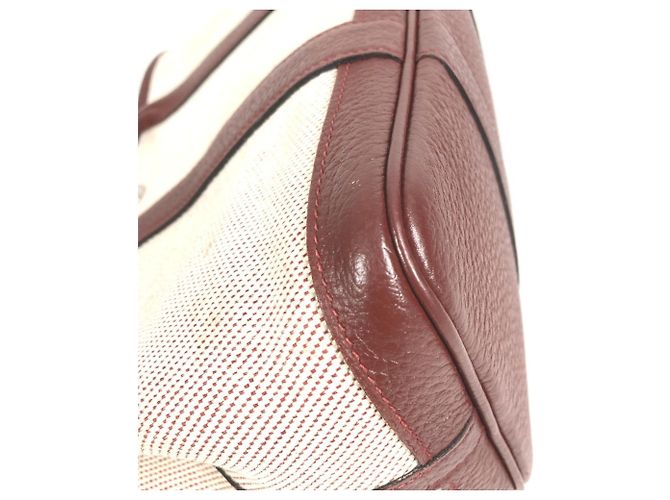 Hermès Borsa Tote HERMES Garden Party TPM Beige Bordò - vista 9
