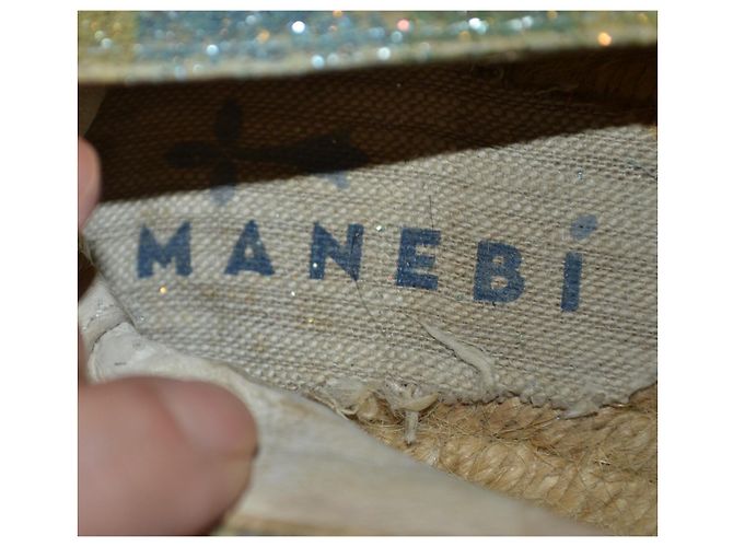 Manebi Espadrilles mit Muster Stoff Größe 38 Mehrfarben - Ansicht 5
