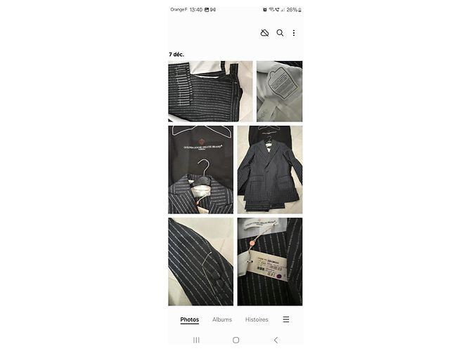 Golden Goose Deluxe Brand Blazer Golden Goose blu navy e argento a righe - vista 3
