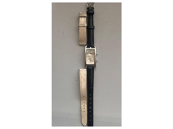 Orologio Hermès Cape Cod 2 movimenti in acciaio Argento - vista 3