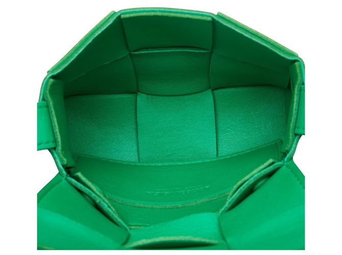Borsa a tracolla Candy Cassette di Bottega Veneta Verde - vista 3