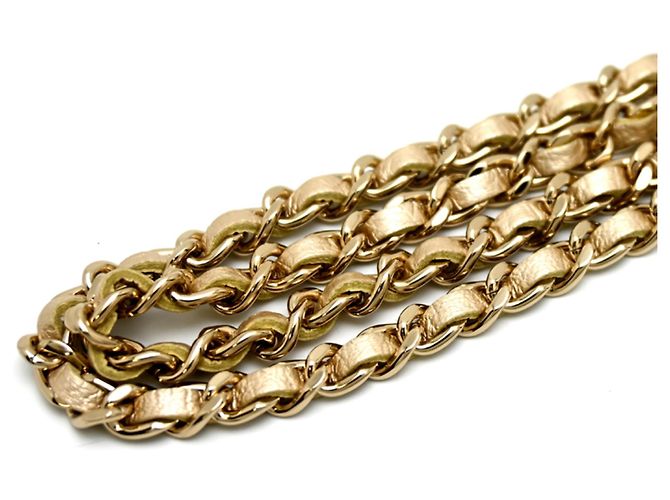 Bolso de cadena mini corazón matelassé de Chanel Dorado - vista 6