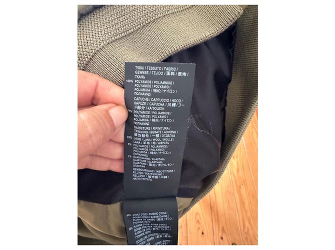 Chaqueta de plumas Saint Laurent Caqui - vista 10