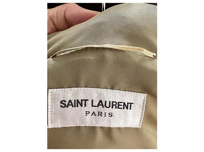 Chaqueta de plumas Saint Laurent Caqui - vista 12
