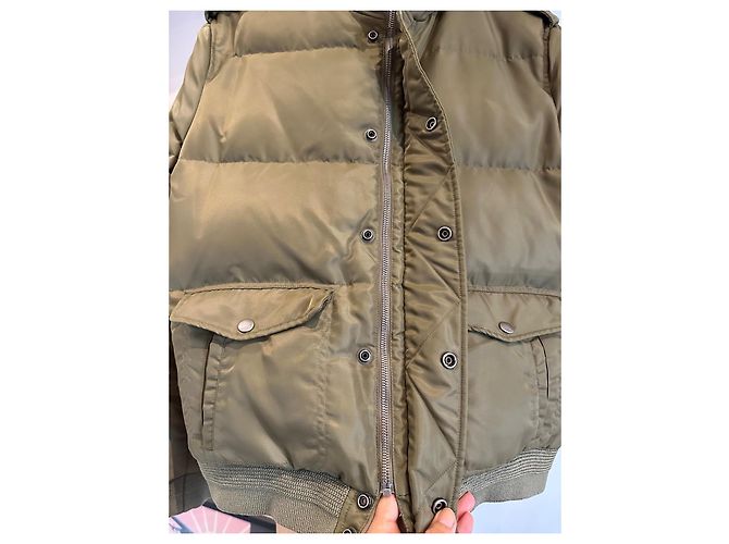 Chaqueta de plumas Saint Laurent Caqui - vista 7