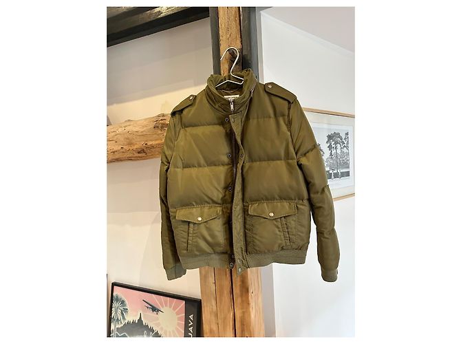 Chaqueta de plumas Saint Laurent Caqui - vista 8