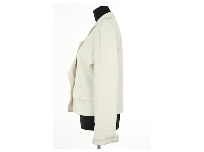 Saint Laurent Giacca bianca Bianco - vista 3