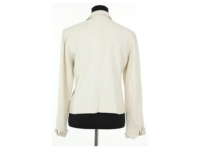 Saint Laurent Giacca bianca Bianco - vista 4