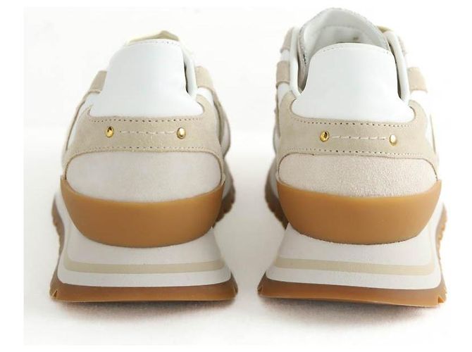 Vanessa Bruno Beige Leder-Sneaker - Ansicht 2