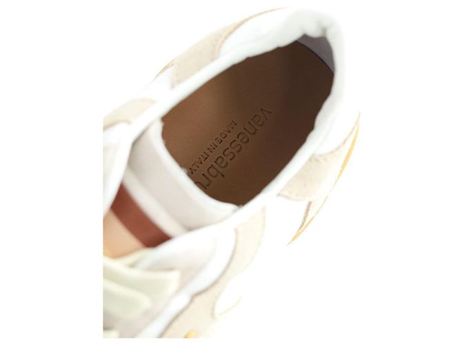 Vanessa Bruno Beige Leder-Sneaker - Ansicht 5