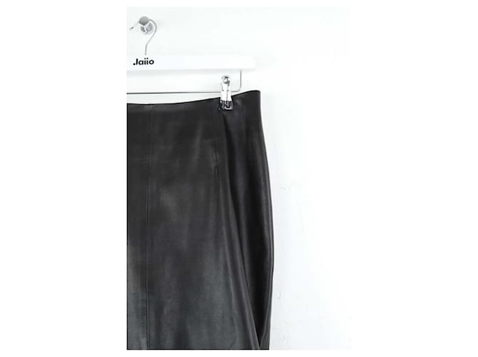 Alexandre Vauthier Schwarzer Lederrock - Ansicht 2