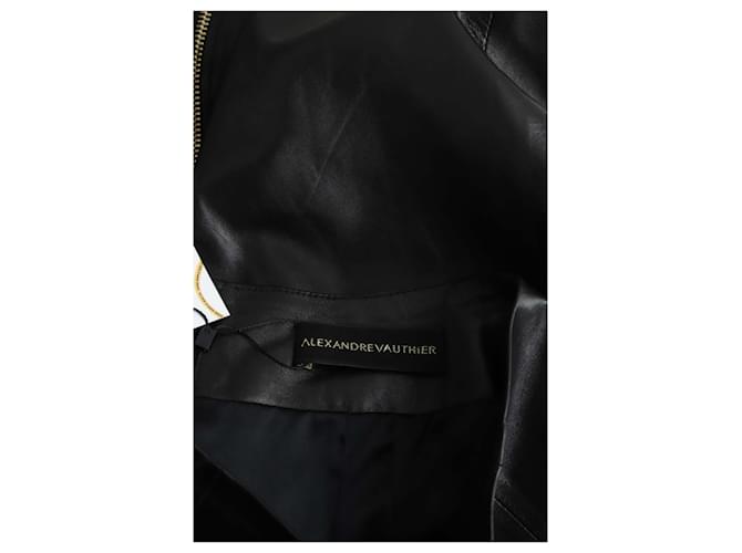 Alexandre Vauthier Schwarzer Lederrock - Ansicht 5
