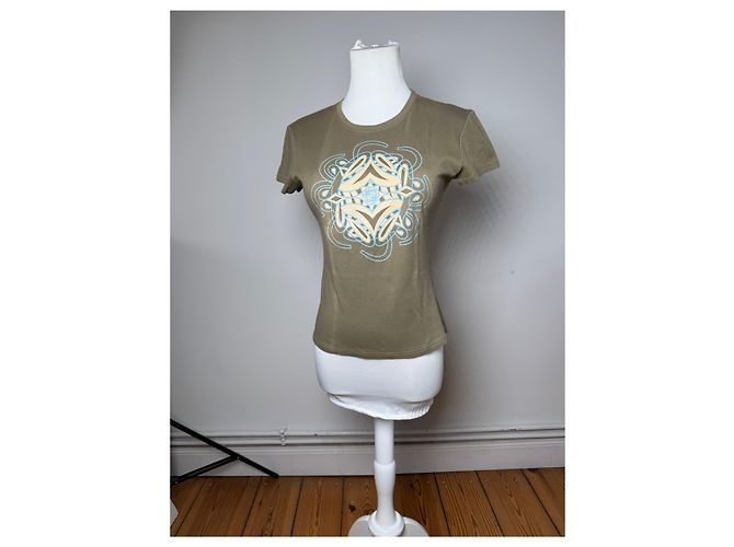 T-shirt vintage Loewe Madrid khaki S/M Cachi - vista 11