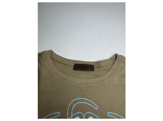 T-shirt vintage Loewe Madrid khaki S/M Cachi - vista 6