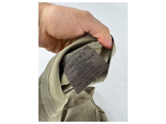 T-shirt vintage Loewe Madrid khaki S/M Cachi - vista 9