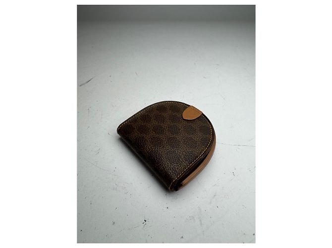 Céline Vintage Celine Triomphe Monogramm Lederhandtasche Braun - Ansicht 5