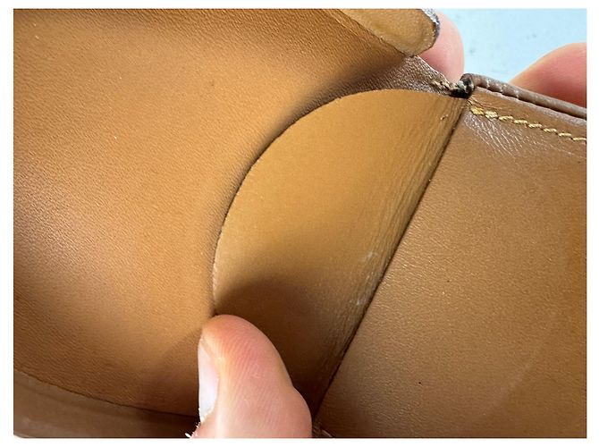 Céline Vintage Celine Triomphe Monogramm Lederhandtasche Braun - Ansicht 6