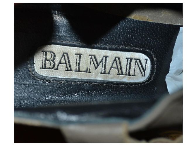 Botines Balmain de piel caqui 38 IT - vista 5