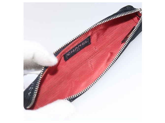 Astuccio per penna in nylon della linea da viaggio Chanel Nero - vista 5