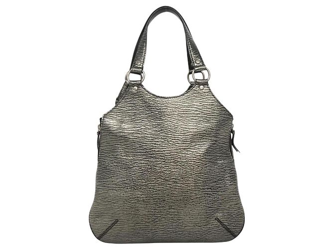 Borsa Tribute in pelle grande Saint Laurent Argento - vista 2