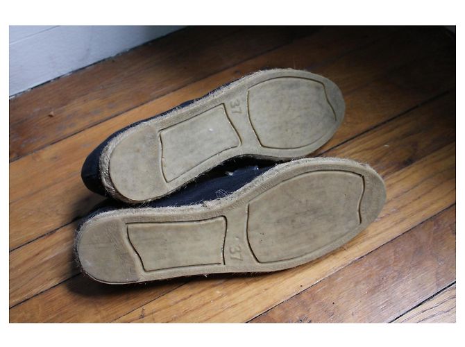 Dior Blue and White Fabric Espadrilles Size 37 - view 11