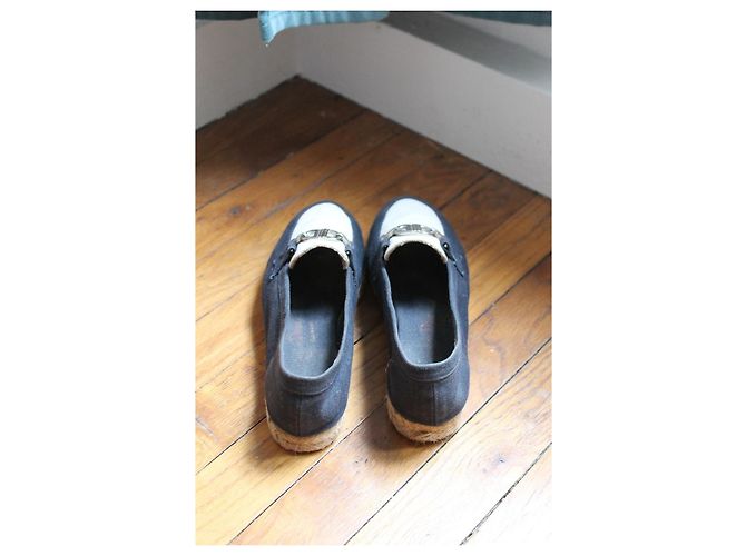 Dior Blue and White Fabric Espadrilles Size 37 - view 7