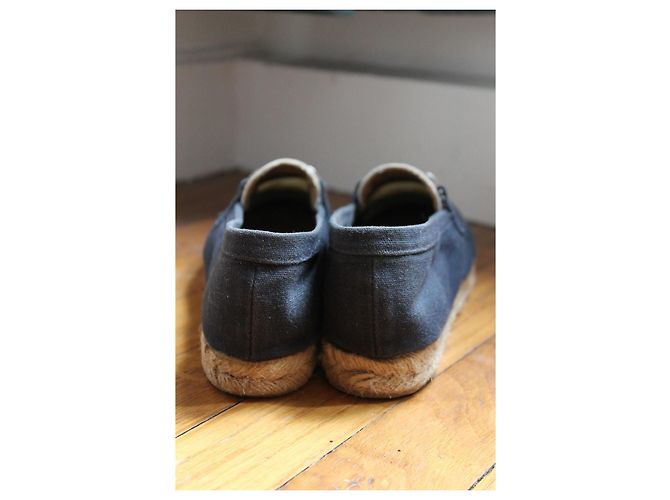 Dior Blue and White Fabric Espadrilles Size 37 - view 9