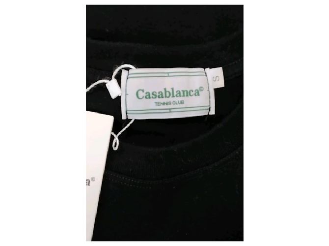Casablanca Camiseta de algodón negra Negro - vista 7
