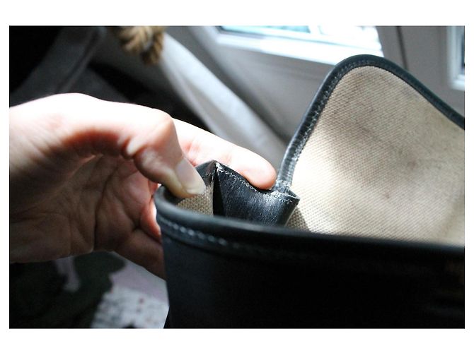 Clutch Jige di Hermès in pelle nera Nero - vista 11