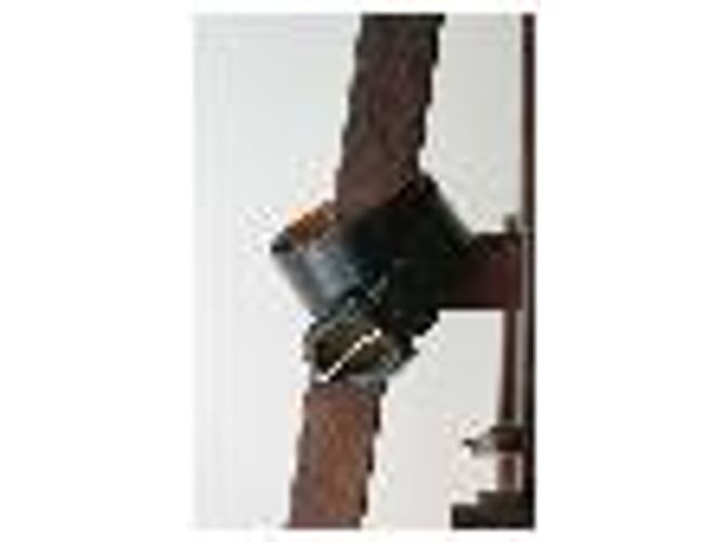 Hermès vintage black leather belt with its original box - view 7