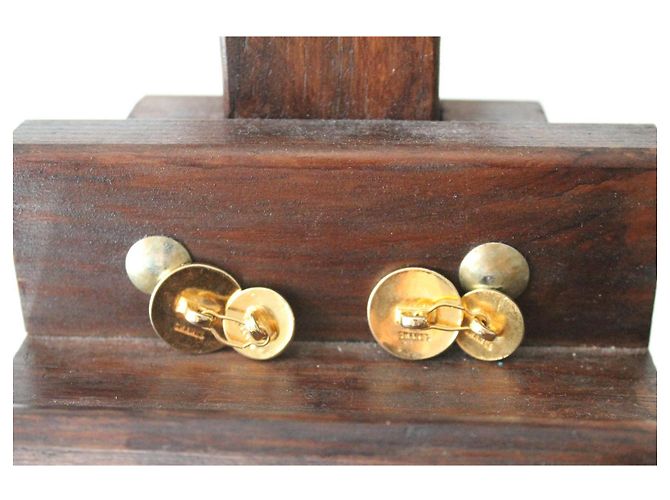 Gemelli in metallo dorato Chanel D'oro - vista 7
