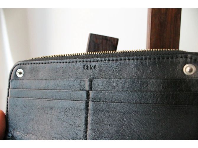 Cartera de Cuero Marino Chloé Azul marino - vista 2