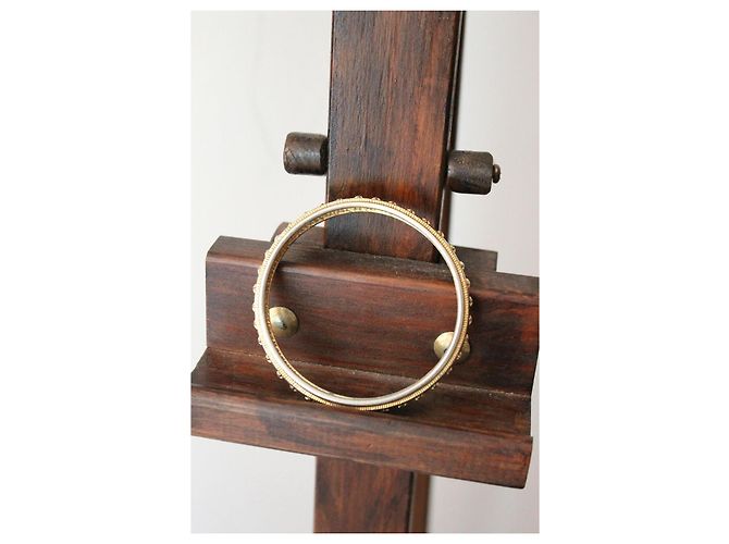 Bracciale rigido in metallo Chanel con decorazione a stelle D'oro - vista 2