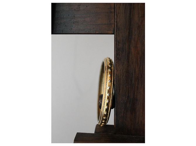 Bracciale rigido in metallo Chanel con decorazione a stelle D'oro - vista 3