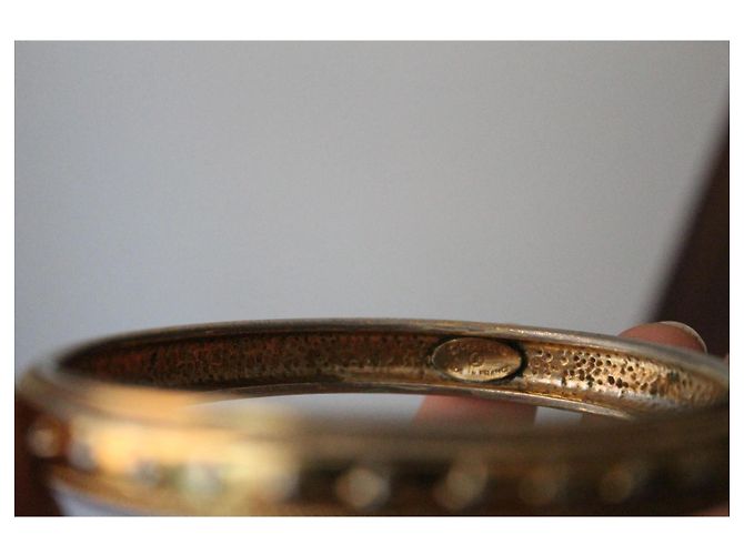 Bracciale rigido in metallo Chanel con decorazione a stelle D'oro - vista 6